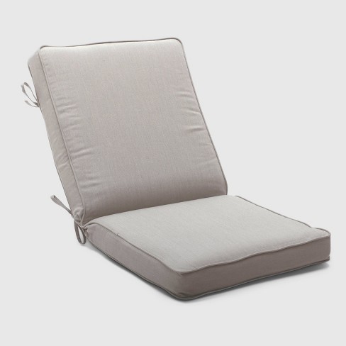 Outdoor Double Welt Chair Cushion Sunbrella Spectrum Smith