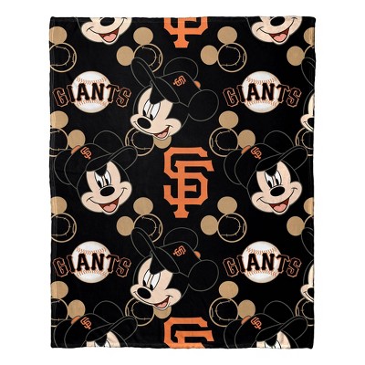 SF Giants Baseball MLB Jersey 45x62 Fleece Blanket Throw Warm Cuddly Exc.  Cond.