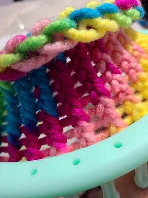 Ymiko Knitting Loom Set,Knitting Loom,Knitting Loom 8 Shape Plastic Blue  Loom Kit With Crochet Suture For DIY Blanket Socks Scarf Hat Craft 