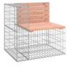 Patio Bench Gabion Design 72.4"x28"x25.8" Solid Wood Douglas - 4 of 4