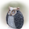 13" Solar Owl Magnesium Oxide Statue Gray - Alpine Corporation - 3 of 4