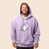 Dalix Giant Ghost Embroidered Hoodie Soft Fleece Hood Sweatshirt Mens - 3 of 4