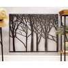 Modern Metal Nature Wall Decor Black - Olivia & May: Vertical Framed ...