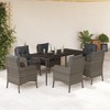 vidaXL Garden Dining Set Grey - 2 of 4