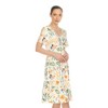 Women's Floral Short Sleeve Knee Length Dress - 2 of 4