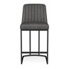 Dyonery 25.6" Counter Height Bar Stools with Padded Back, Faux Leather Upholstery - 4 of 4