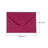 Unique Bargains Blank Paper Mini Vintage DIY Greeting Card Envelope 100 Pcs - 2 of 4