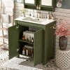 ChicFurnit 24/30/36 Inch Bathroom Vanity with Sink Retro Bathroom Storage Cabinet with Soft Close Door Ceramic Sink for Bathroom, 18.3"*24"*33.8" - 2 of 4
