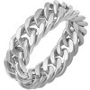 Steeltime Men's stainless steel cuban chain link band ring - 2 of 4