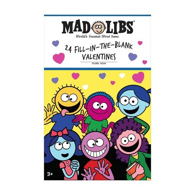 Mad Libs 24ct Games Valentine's Day Kids Exchange Cards