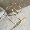 SOHI Women's California Gold The Minimal Lined Cuff Armlet - 2 of 4