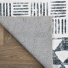 World Rug Gallery Bohemian Geometric Machine Washable Area Rug:  Stain-Resistant,  Pet Friendly,  Low Pile - 4 of 4