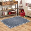 Christmas Area Rug for Bedroom Living Room Non Slip Xmas Snowflakes Large Indoor Area Rug for Holiday Washable Christmas Dining Room Throw Carpet - 3 of 4