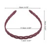 Unique Bargains Women's Classic Elegant Frosted Chain Hairband 5.51"x4.72" 1 Pc - 3 of 4