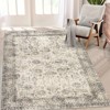 Machine Washable 6x9 Vintage Rug Ultra-Soft Low Pile Oriental Carpet Living Room Rug Foldable Floral Distressed Rugs for Bedroom Dorm - 3 of 4