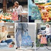 6 Pcs Reusable Shopping Bags Foldable, Machine Washable Shopping Groce - 3 of 4