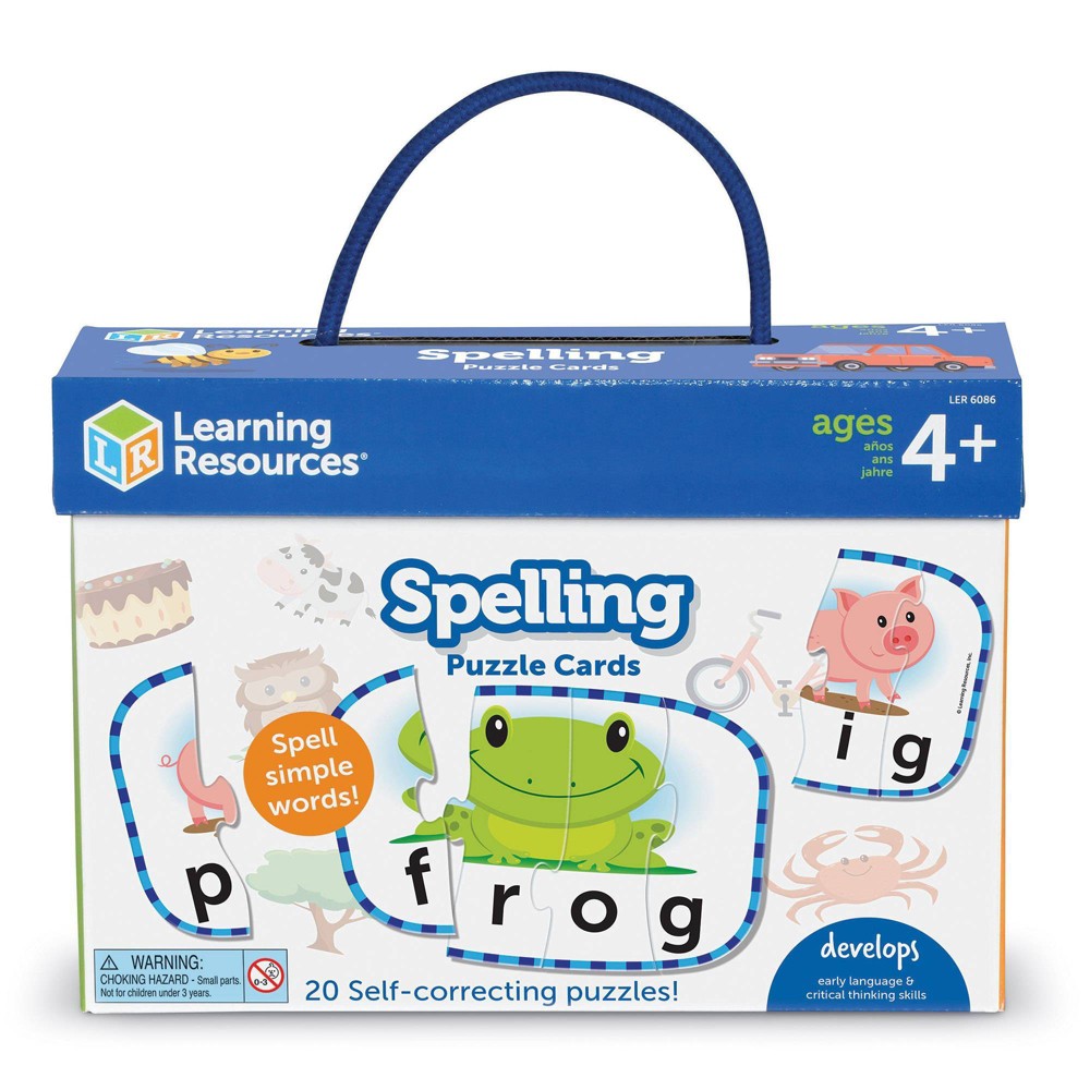 Photos - Jigsaw Puzzle / Mosaic Learning Resources Spelling Puzzle Cards 