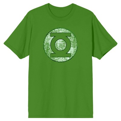 Green Lantern Distressed Logo Men’s Green T-Shirt
