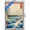 Trends International Hiroshige - The Sea at Satta Framed Wall Poster Prints - 3 of 4