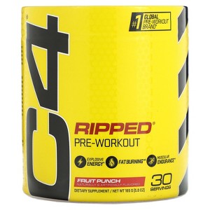 C4 / Cellucor C4 Ripped, Pre-Workout, Fruit Punch, 5.8 oz (165 g) - 1 of 2