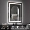 Bathroom Mirror with Lights – Dimmable Anti-Fog Vanity Mirror (Backlit + Front Lit, Shatter-Proof, Horizontal/Vertical, 1-Pack) - 3 of 4
