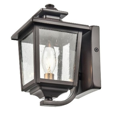 Eldrick Black Metal Outdoor Wall Lantern