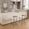 27” Boucle Counter Stools, Upholstered Bar Chairs with Backrest and Metal Legs for Kitchen Island - 4 of 4