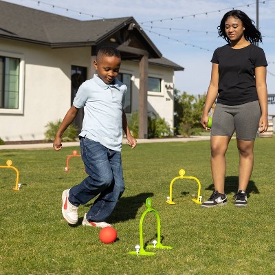 Chuckle & Roar 2 in 1 Kick and Roll Family Croquet
