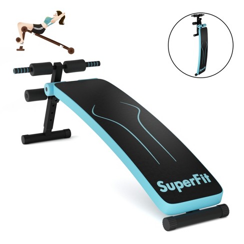 Adjustable Exercise Bench, Foldable Sit Up Bench With Speed Ball