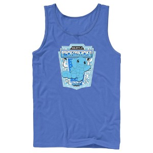 Men's Pokemon Squirtle Metallic Badge Tank Top - 1 of 4