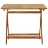 vidaXL Folding Patio Table 35.4"x35.4"x29.5" Solid Acacia Wood - 2 of 4