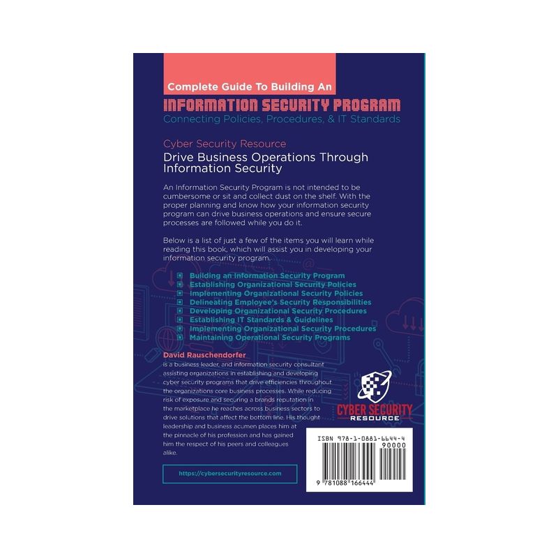 Complete Guide to Building an Information Security Program - by  David Rauschendorfer (Paperback), 1 of 2