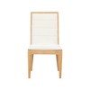 Meridian Furniture,Bristol Linen Textured Fabric Dining Chair, Set of 2 - 3 of 4