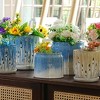 KTMBDW 8/6'' Modern Ceramic Planter Set of 2, Indoor-Outdoor Planter with Gradient Design for Patio, Garden, Windowsill - 3 of 4