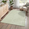 Living Room Rug, Washable Area Rugs, Abstract Rug for Bedroom, Area Low Pile Rug, Soft Rainbow Non Slip Throw Rugs with Rubber - 2 of 4