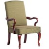 Okak Modern Elegant Accent Chair Living Room Chair with Soft Upholstered Gooseneck Armchair Solid Wood for Lounge Bedroom - 3 of 4