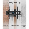 Full Motion TV Wall Mount for 26-60" Flat/Curved TVs, Heavy Duty Single Articulating Arm, Supports Up to 77 lbs, Max VESA 400x400mm, Swivel & Tilt - 3 of 4