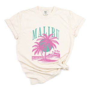 Simply Sage Market Retro Malibu Palm Tree Garment Dyed Tee - 1 of 4