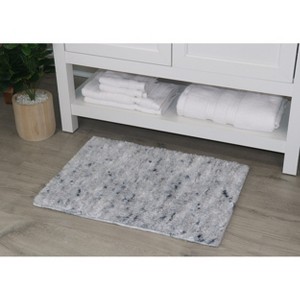 Cloud Comfort Microfiber Bathroom Rug, Non Slip Bath Mat Water Absorbent Soft Microfiber Shaggy Mat Machine Washable, Thick Plush Rugs for Shower - 1 of 4