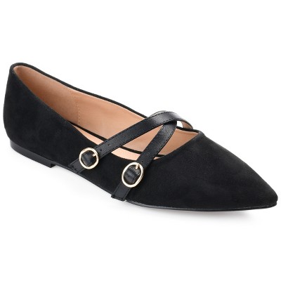 Journee Collection Medium And Wide Width Women's Patricia Flat Black ...