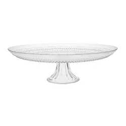 13" Clear Glass Jupiter Cake Stand - Fortessa Tableware Solutions