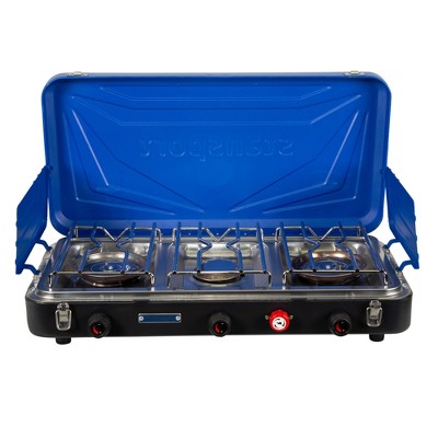 3 Burner Camp Stove - Silver