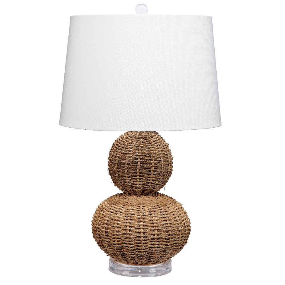 Photos - Floodlight / Street Light Arliss Seagrass Table Lamp Brown - Splendor Home