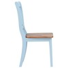 vidaXL Dining Chairs, 2 Pcs, Gray and Light Wood Solid Rubber Wood - 4 of 4
