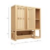 Akoasm wall Bathroom Storage Cabinet With Towel Rack-Neutral - 2 of 4
