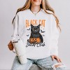 Black Cat Social Club Pumpkin - Lightweight Garment Dyed Sweatshirt - 3 of 3