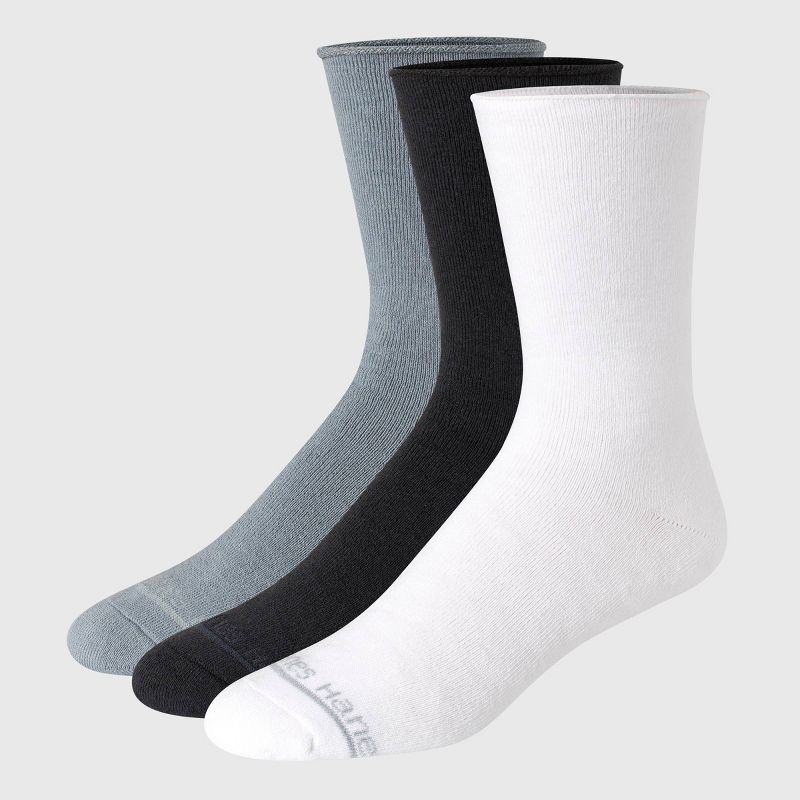 Hanes Originals Premium Men's SuperSoft Crew Socks 3pk - 6-12, 1 of 8