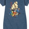 - Avatar: The Last Airbender - Aang Group Graphic Short Sleeve Fleece Dress - 2 of 4