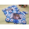 4E's Novelty Foam Snowflake Pictures Frame Craft Kit, 4 Pack Christmas Foam Picture Frames, Winter Picture Frames with Self-Adhesive Stickers - 2 of 4
