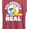Women's - Pokémon - The Snuggle Is Real Pikachu and Piplup Short Sleeve Graphic T-Shirt - 2 of 4